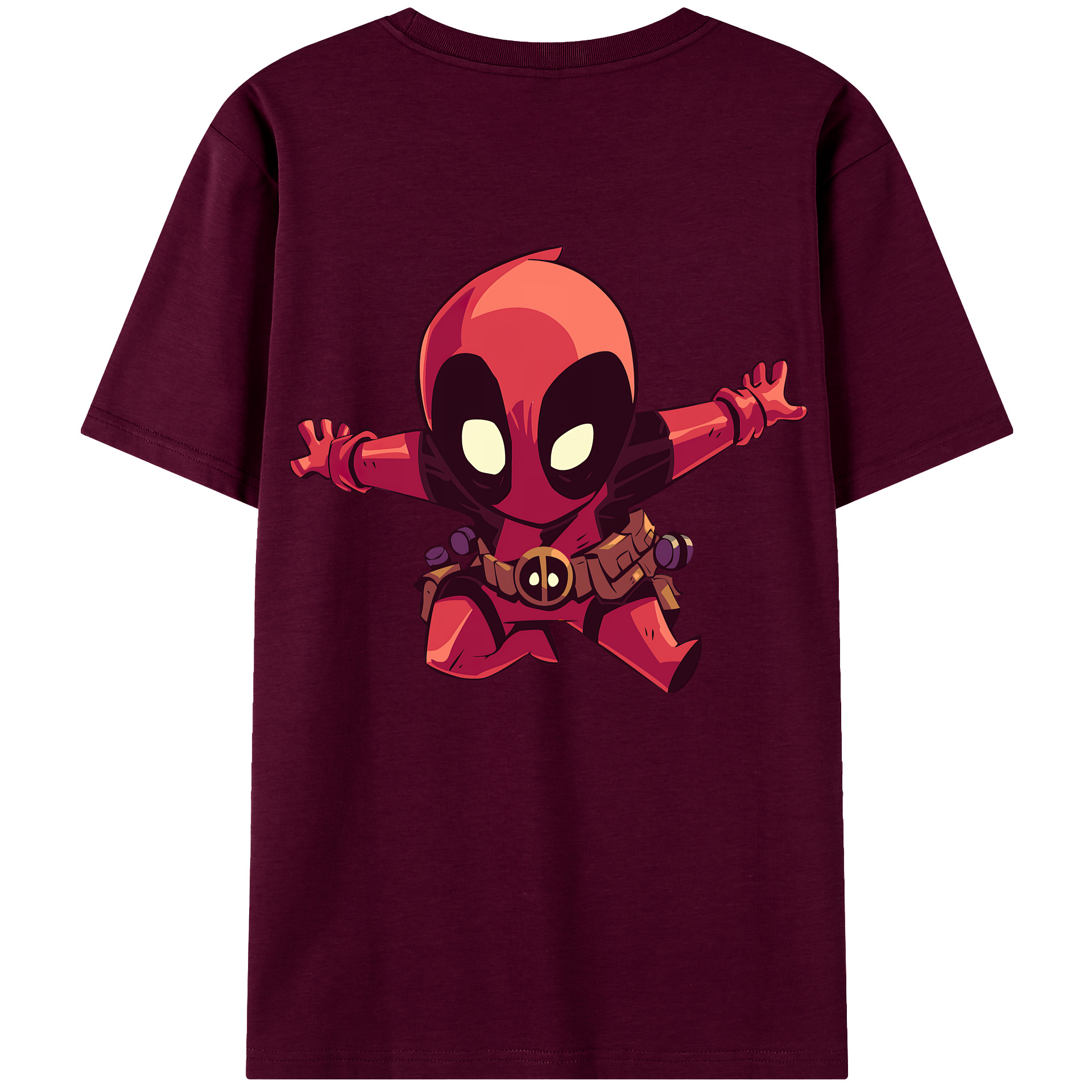 （画像用） Deadpool デッドプール レディース半袖Tシャツ(バックプリント)